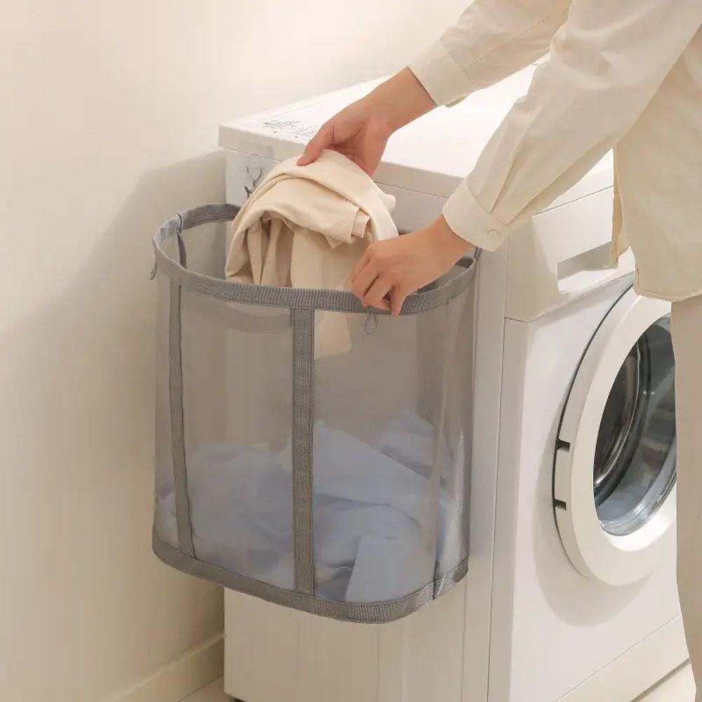 Opvouwbare wasmand van mesh – luchtig en ruimtebesparend