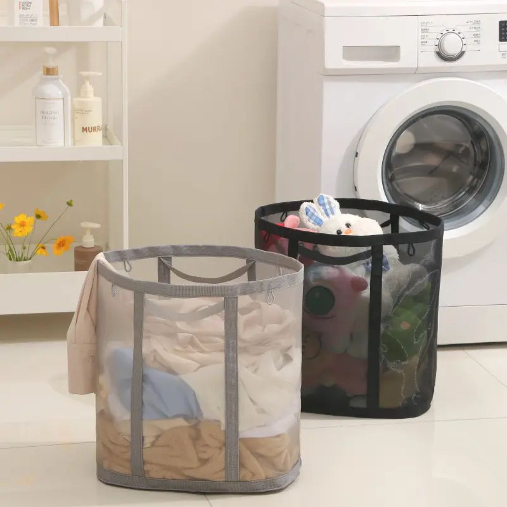 Opvouwbare wasmand van mesh – luchtig en ruimtebesparend