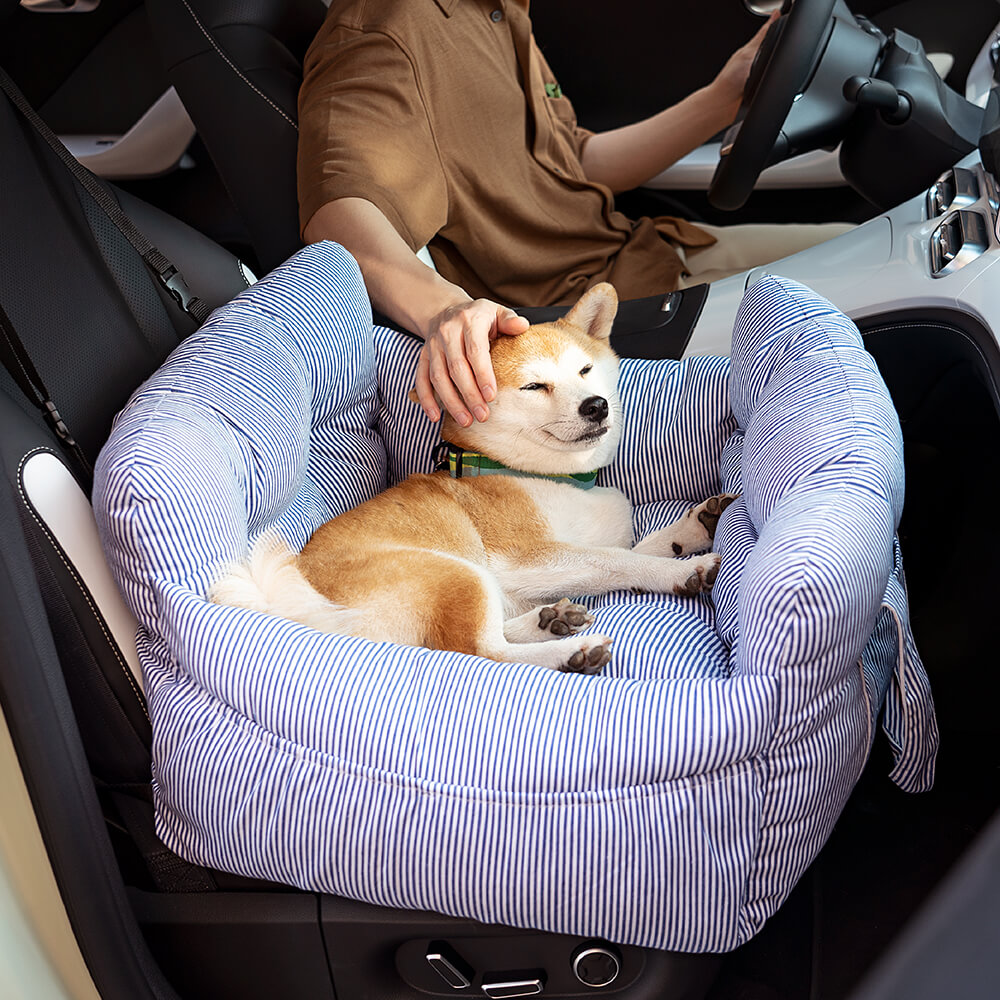 Hondenmand voor in de auto met zachte bekleding – veilig reizen