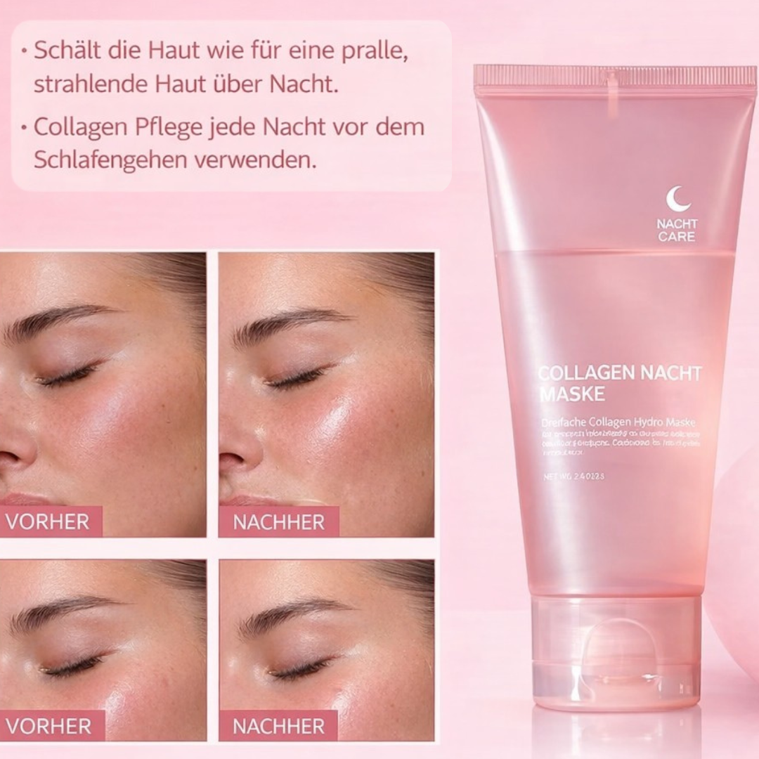 Collageen Nachtmasker met Hydrogel – Intensieve Hydratatie tijdens de Slaap
