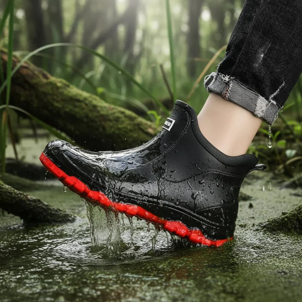 Enkelhoge Rubberlaarzen – Waterafstotend en Antislip