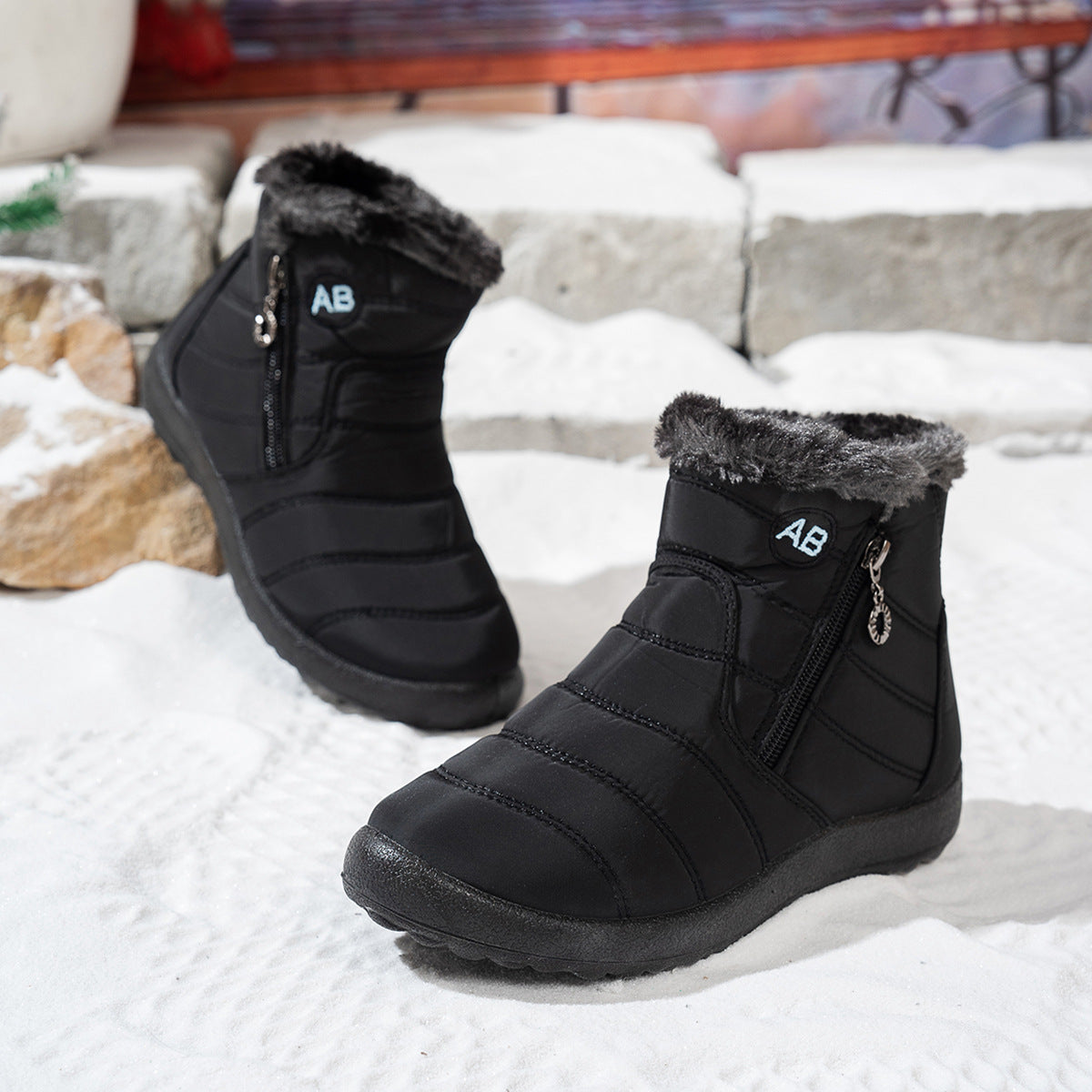 Dames winterlaarzen waterdicht warm antislip en lichtgewicht