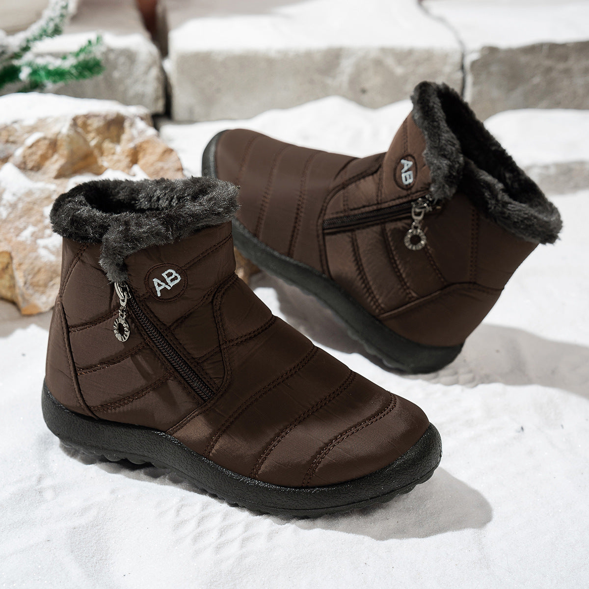 Dames winterlaarzen waterdicht warm antislip en lichtgewicht