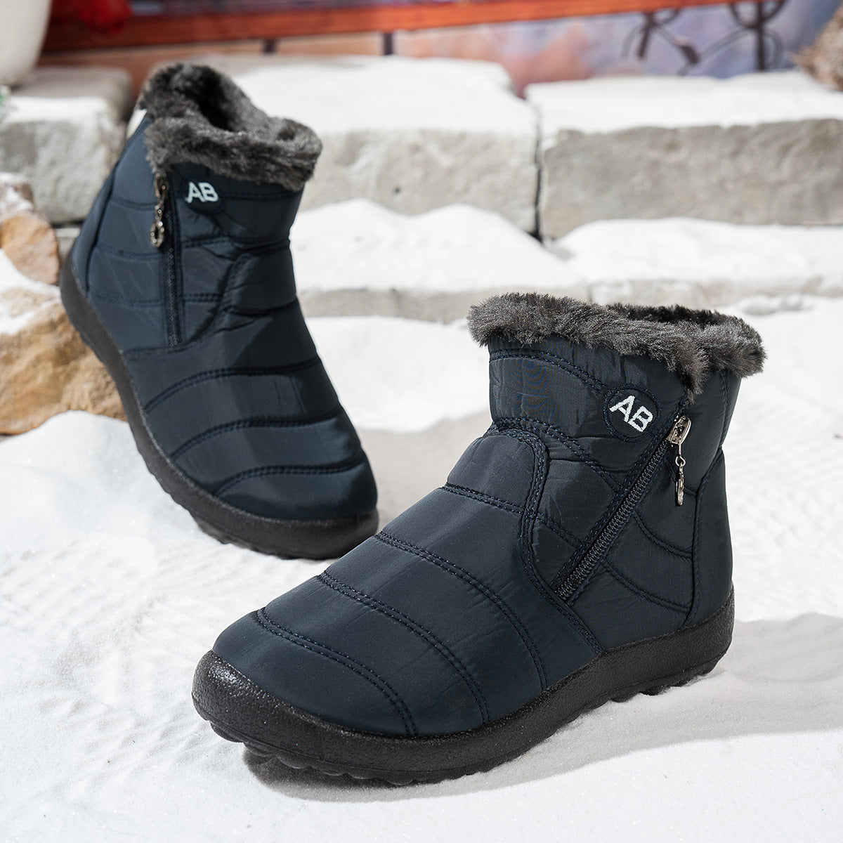 Dames winterlaarzen waterdicht warm antislip en lichtgewicht