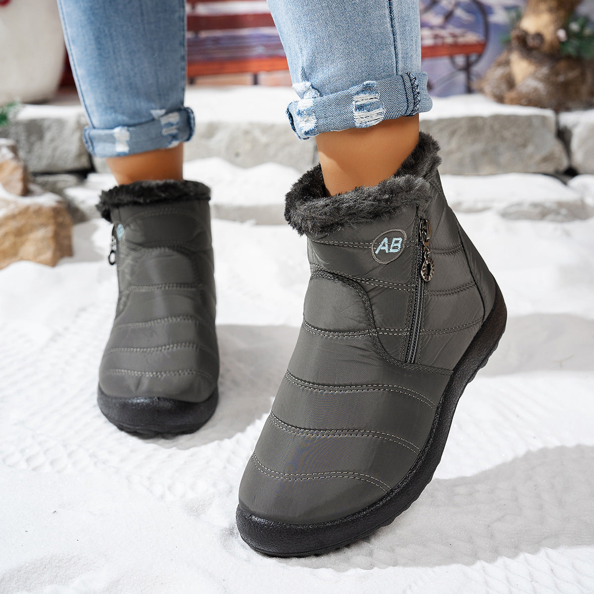Dames winterlaarzen waterdicht warm antislip en lichtgewicht