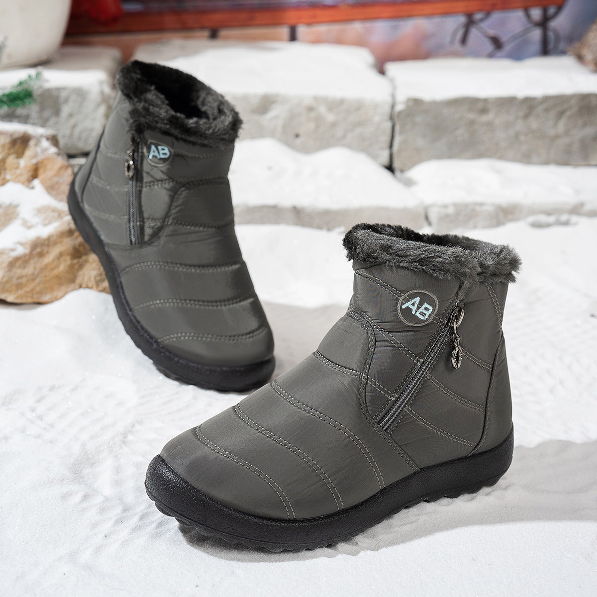 Dames winterlaarzen waterdicht warm antislip en lichtgewicht