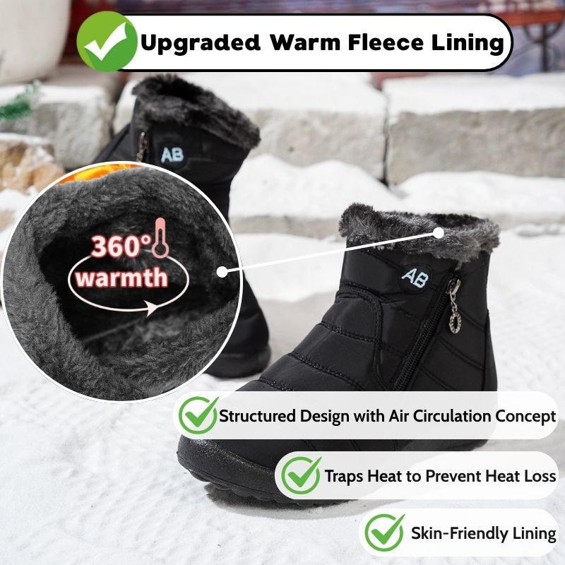 Dames winterlaarzen waterdicht warm antislip en lichtgewicht