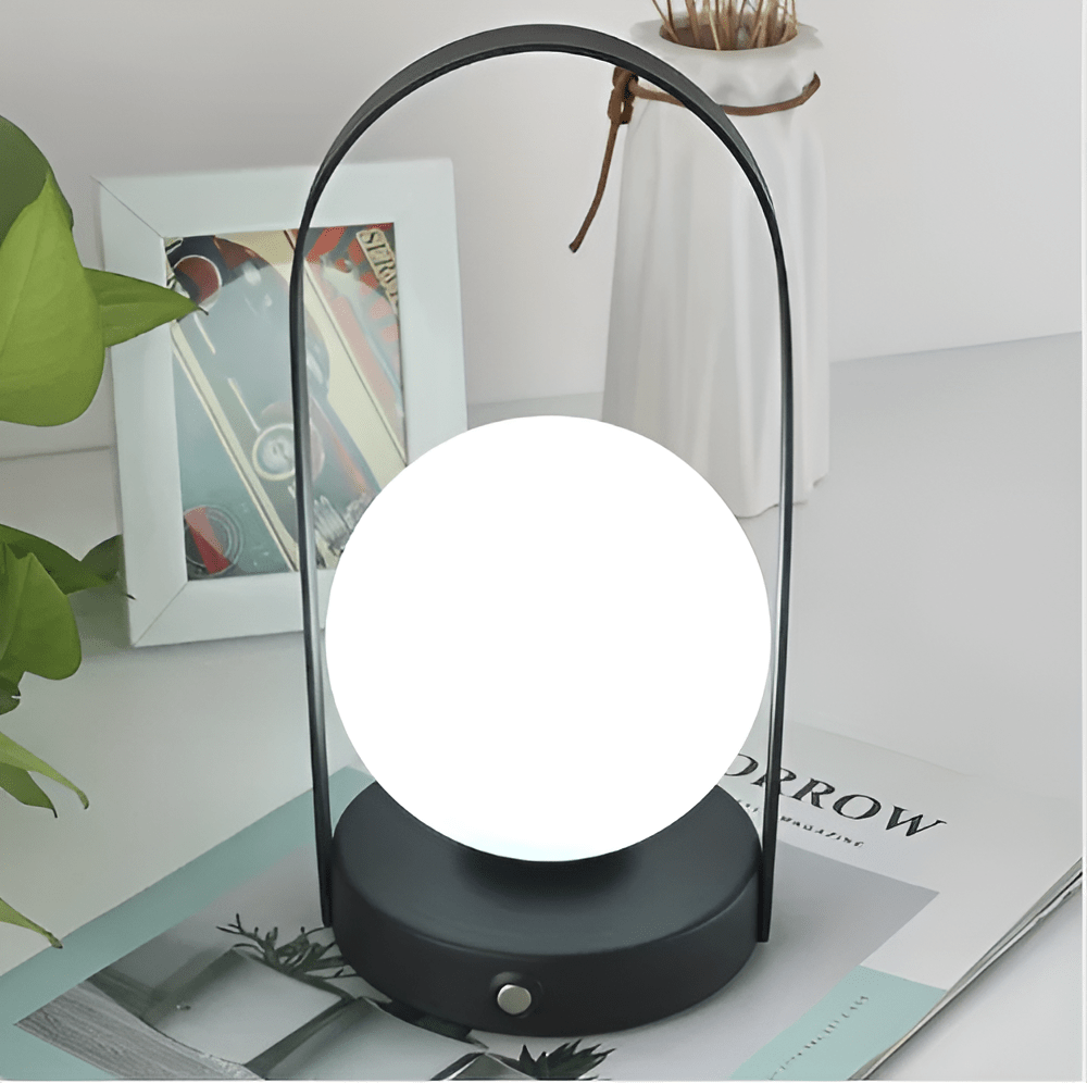 Draadloze bollamp met accu – minimalistisch design