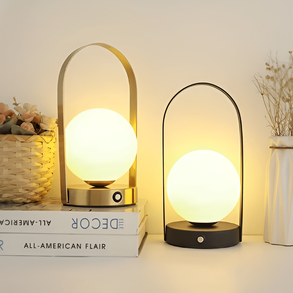 Draadloze bollamp met accu – minimalistisch design