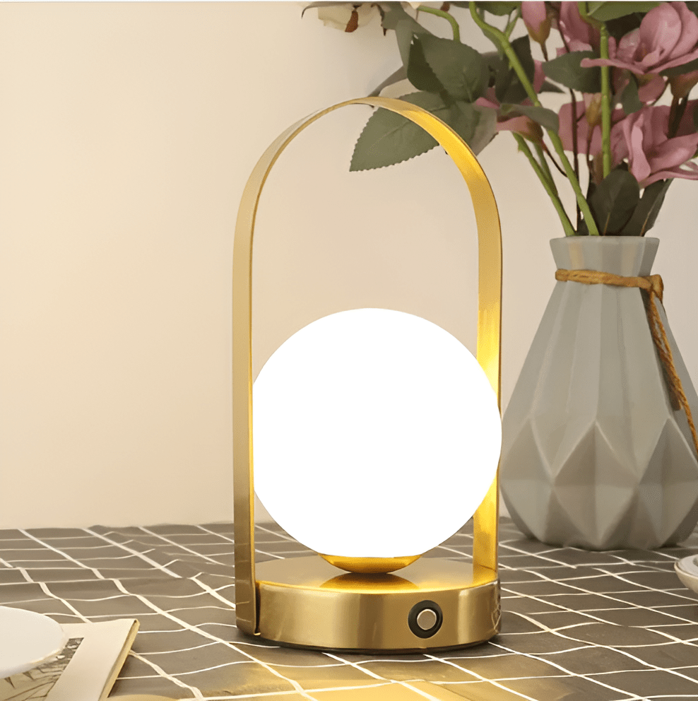 Draadloze bollamp met accu – minimalistisch design