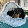 Pluche huisdierenbed voor hond en kat – antislip en wasbaar