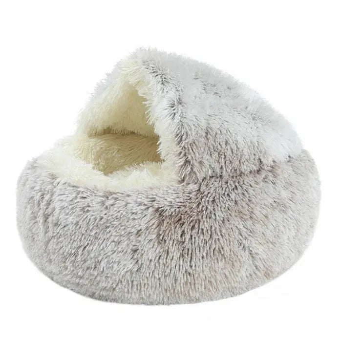 Pluche huisdierenbed voor hond en kat – antislip en wasbaar