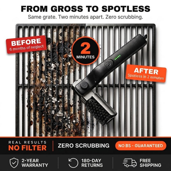 Gemotoriseerde Grillreiniger – Schone Roosters in 2 Minuten Zonder Schrobben
