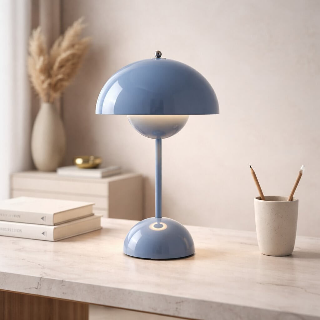 Draadloze LED-tafellamp met accu – dimbaar, warmwit licht