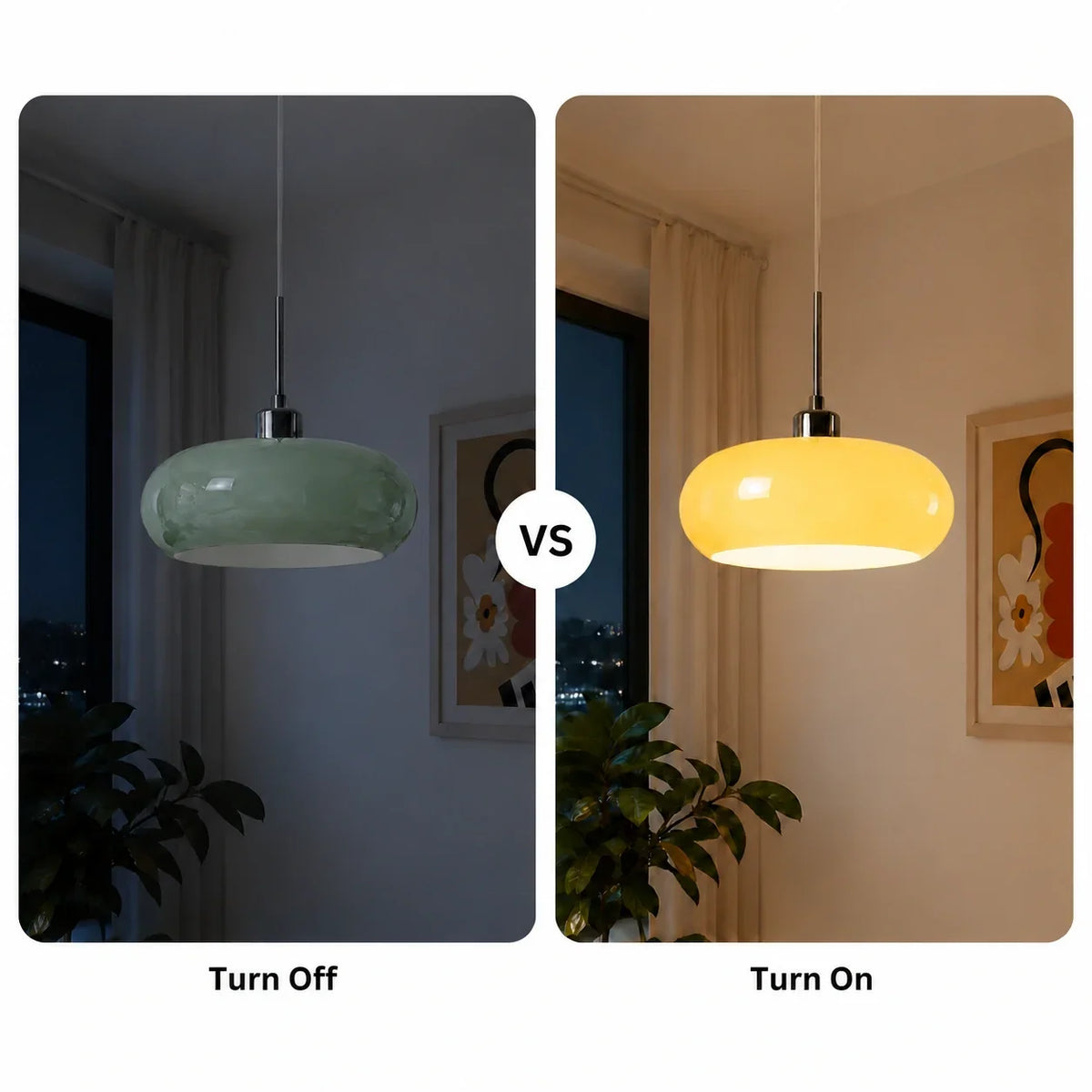 Glazen hanglamp in Bauhaus-stijl voor moderne interieurs