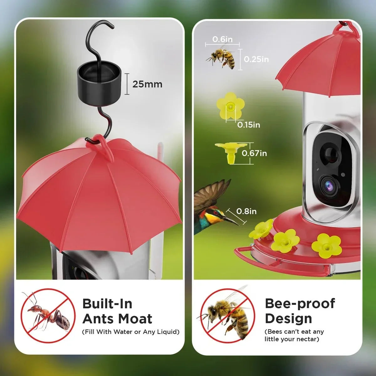 Vogelvoederhuisje met camera – 1080P Full HD en wifi