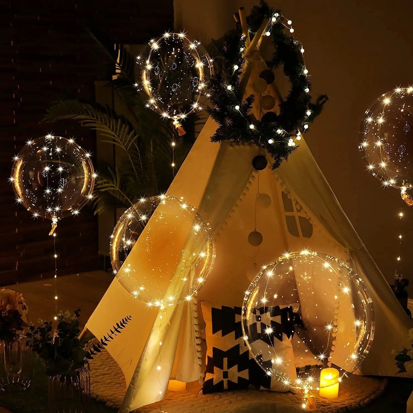 LED Ballonnen met Warm Wit Licht voor Feesten en Decoratie