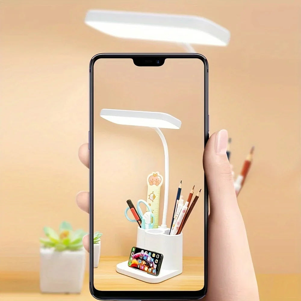 Bureaulamp met verstelbare arm en USB-oplading