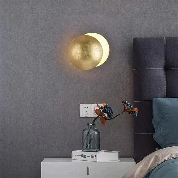 Draaibare LED wandlamp met maan- en eclipsdesign – sfeerverlichting