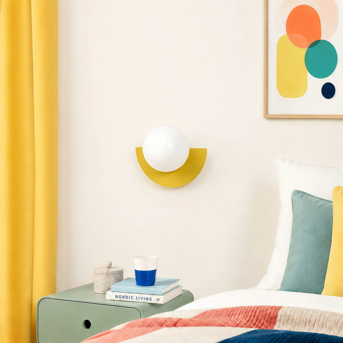 Minimalistische kleurrijke wandlamp – decoratief wandlicht