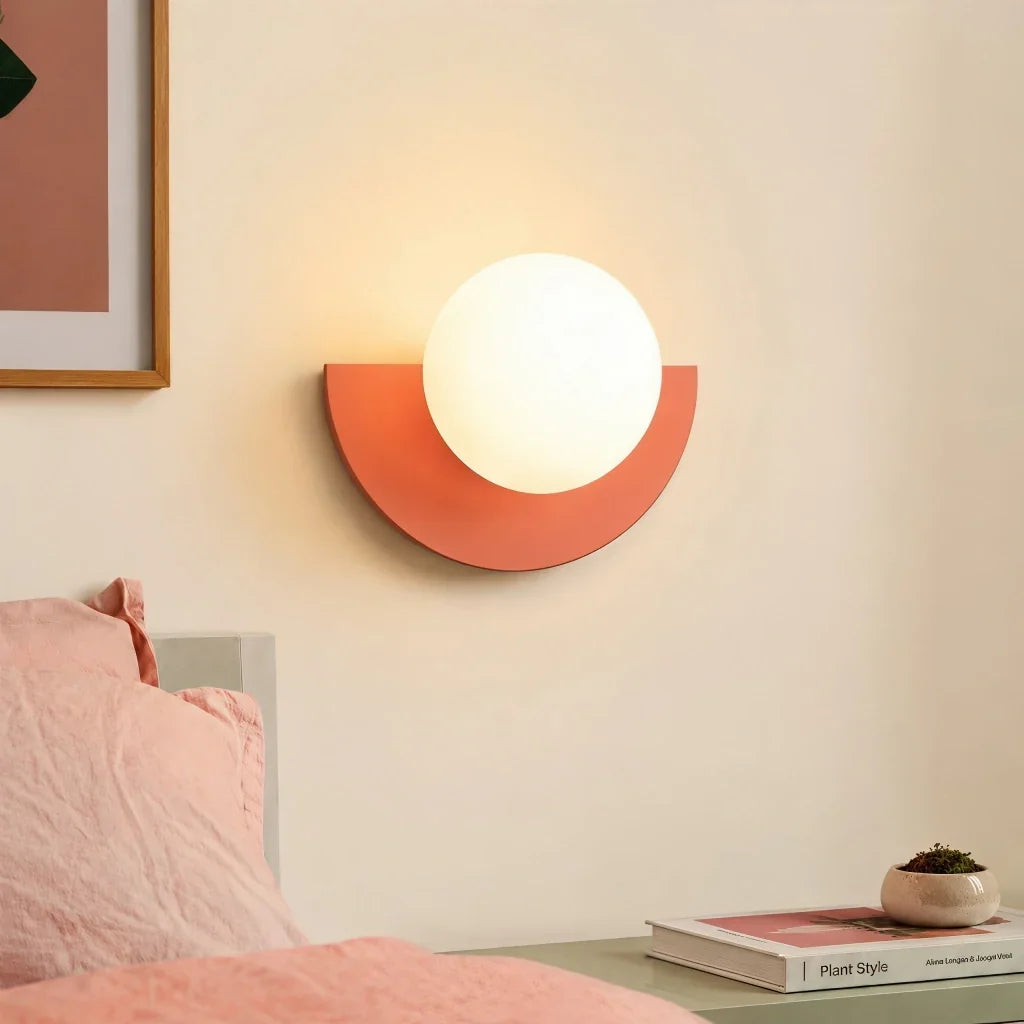 Minimalistische kleurrijke wandlamp – decoratief wandlicht