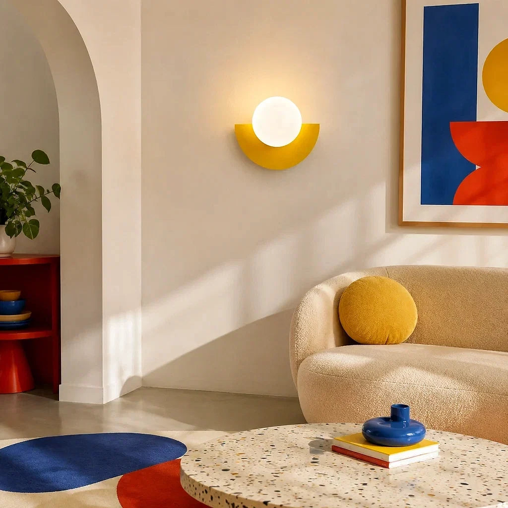 Minimalistische kleurrijke wandlamp – decoratief wandlicht