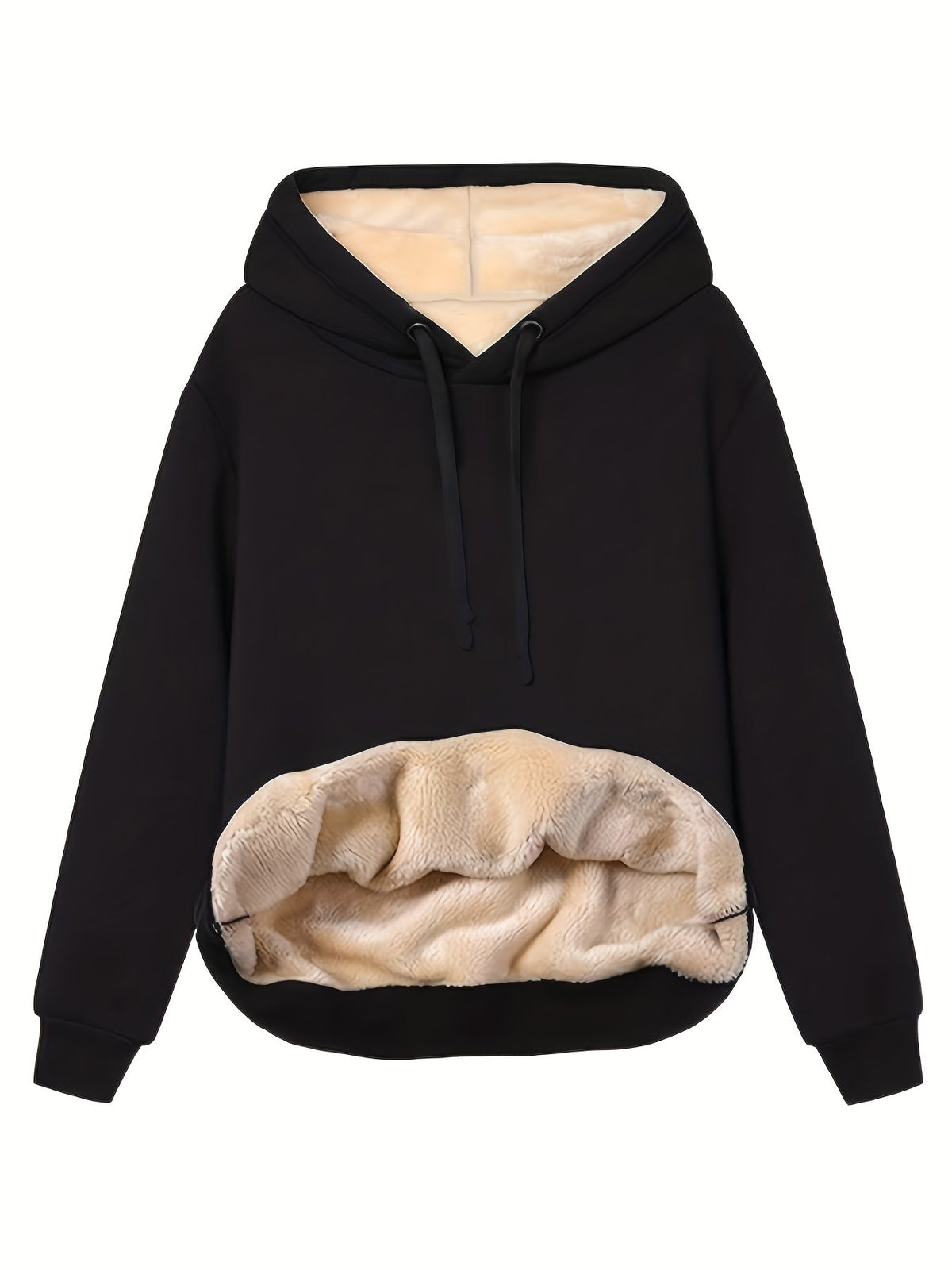 Fleece hoodie dames – warme capuchontrui met fleece voering