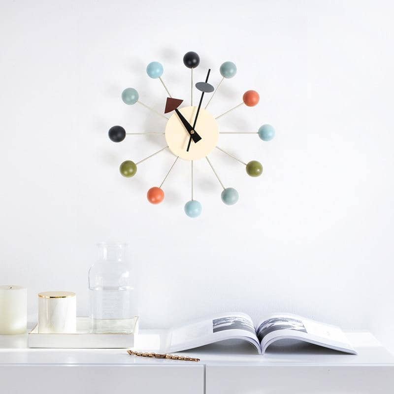 Wandklok 3D-ontwerp minimalistisch rond 32 cm voor moderne ruimtes