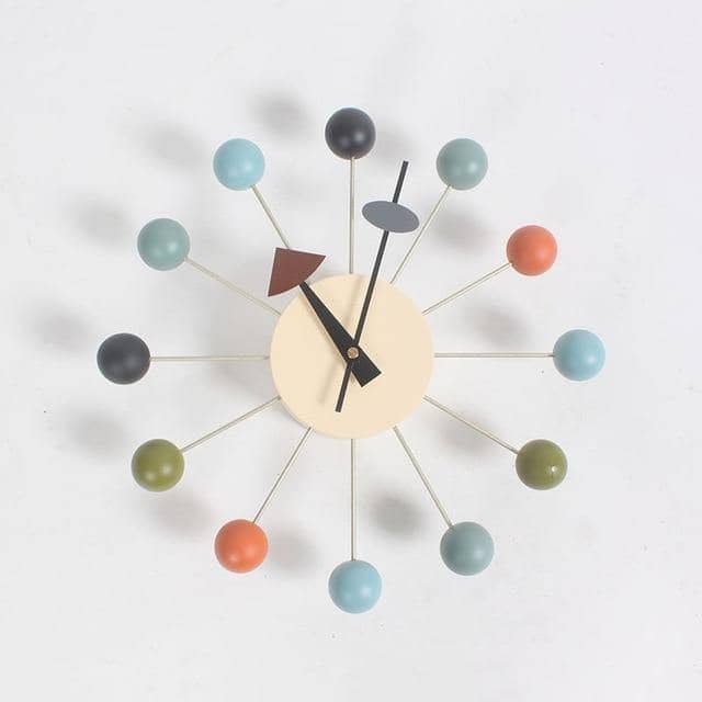 Wandklok 3D-ontwerp minimalistisch rond 32 cm voor moderne ruimtes