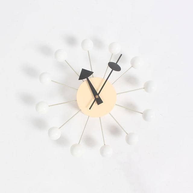 Wandklok 3D-ontwerp minimalistisch rond 32 cm voor moderne ruimtes