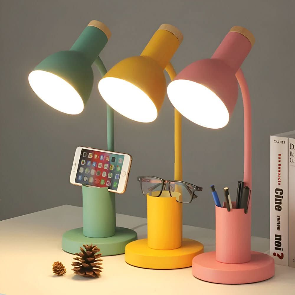LED-bureaulamp met pennenhouder voor kantoor en thuiskantoor