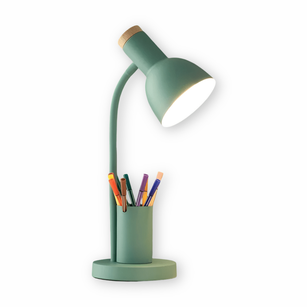 LED-bureaulamp met pennenhouder voor kantoor en thuiskantoor