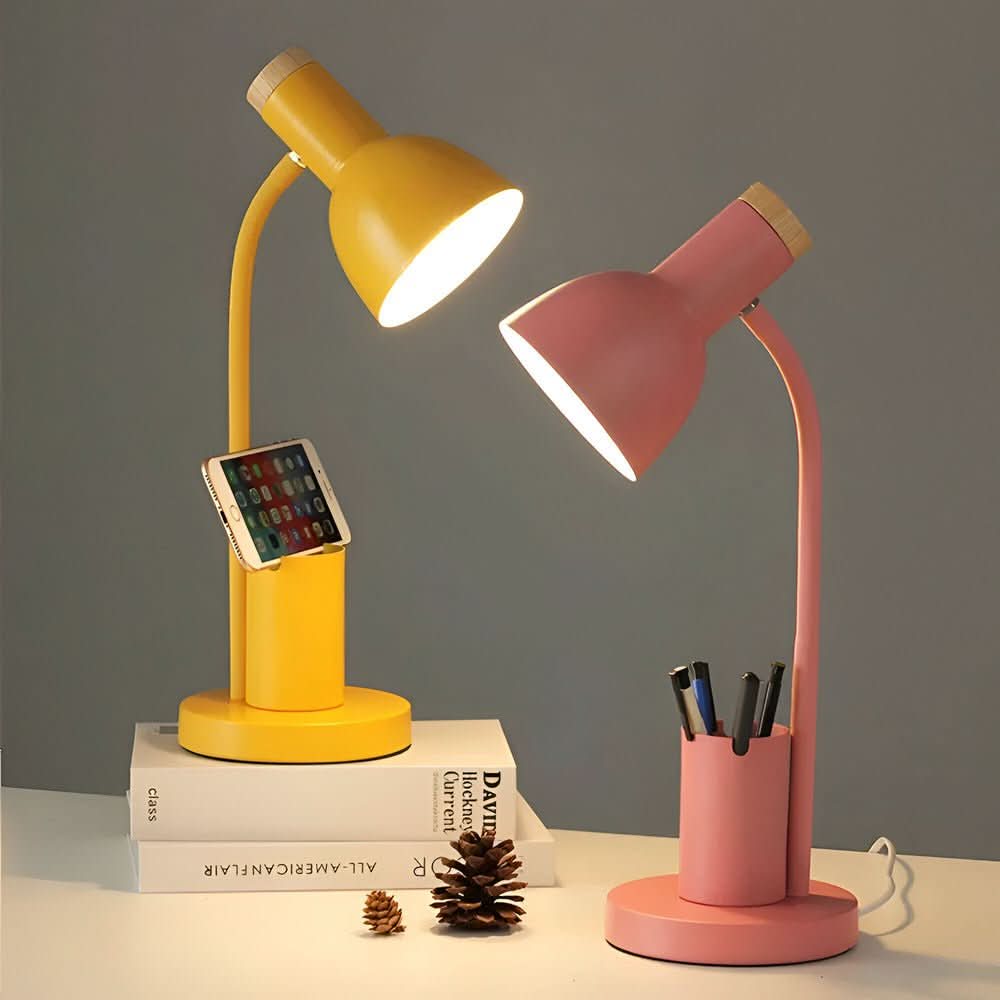 LED-bureaulamp met pennenhouder voor kantoor en thuiskantoor