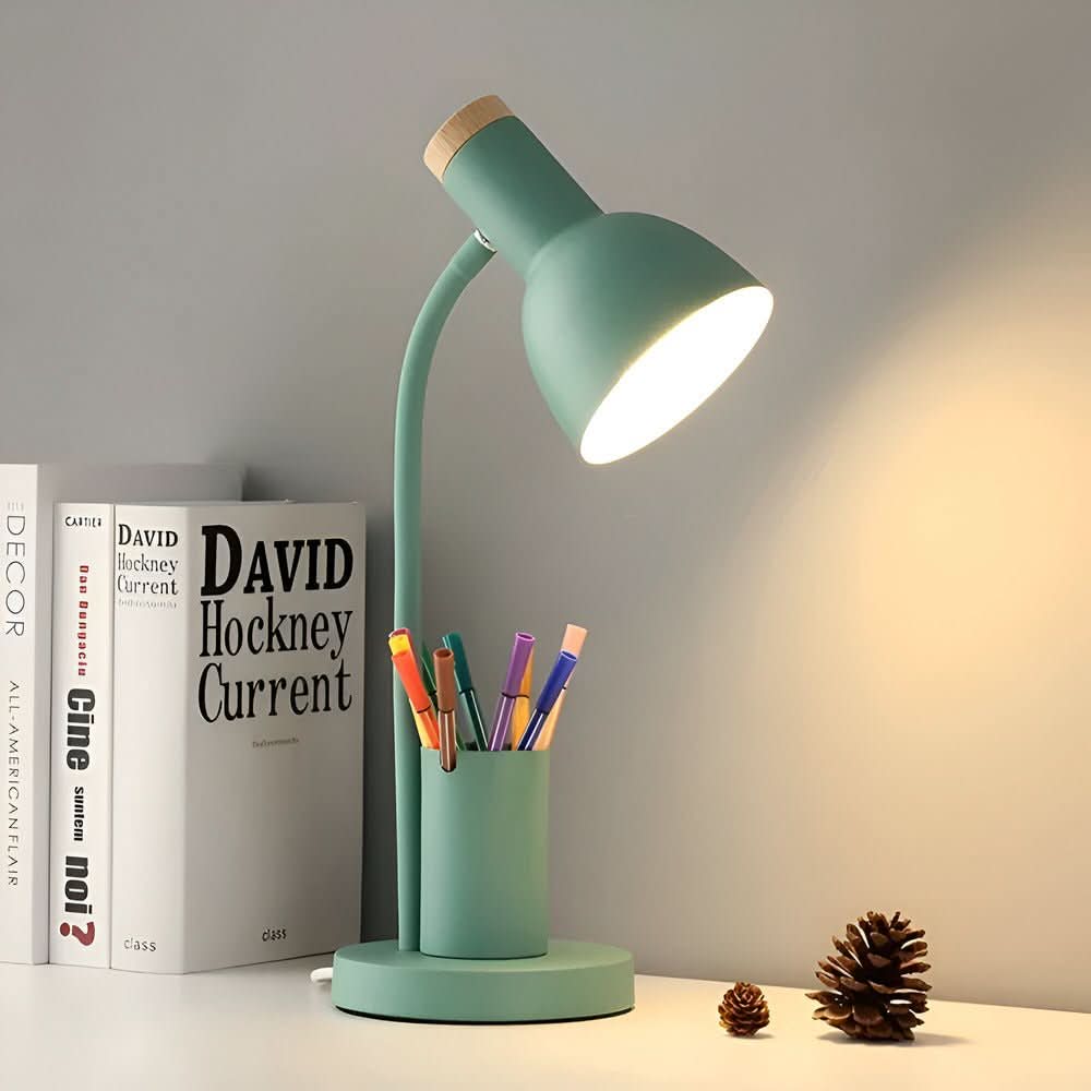 LED-bureaulamp met pennenhouder voor kantoor en thuiskantoor