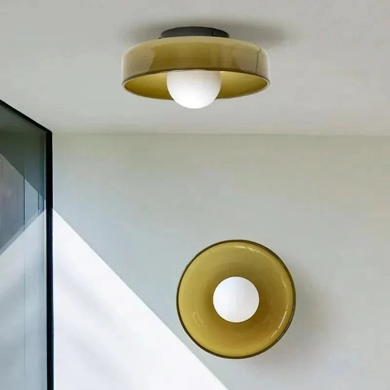 Glazen Plafondlamp Scandinavisch Design – Zacht Ruimtelicht