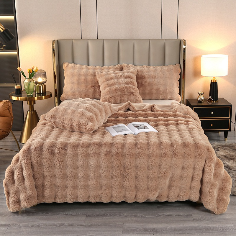 Extra dikke fluffy deken voor bank en bed – warm en zacht