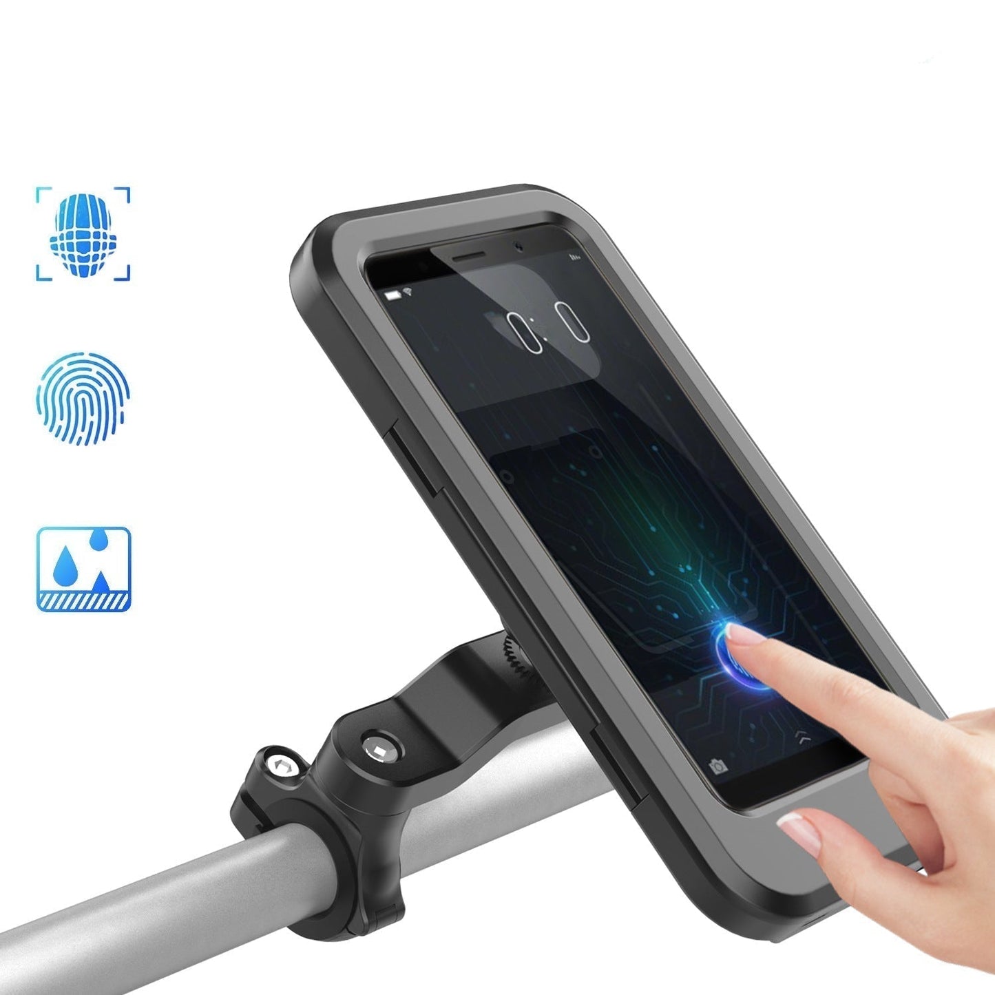Waterdichte Fiets Telefoonhouder met Draadloos Opladen 15W