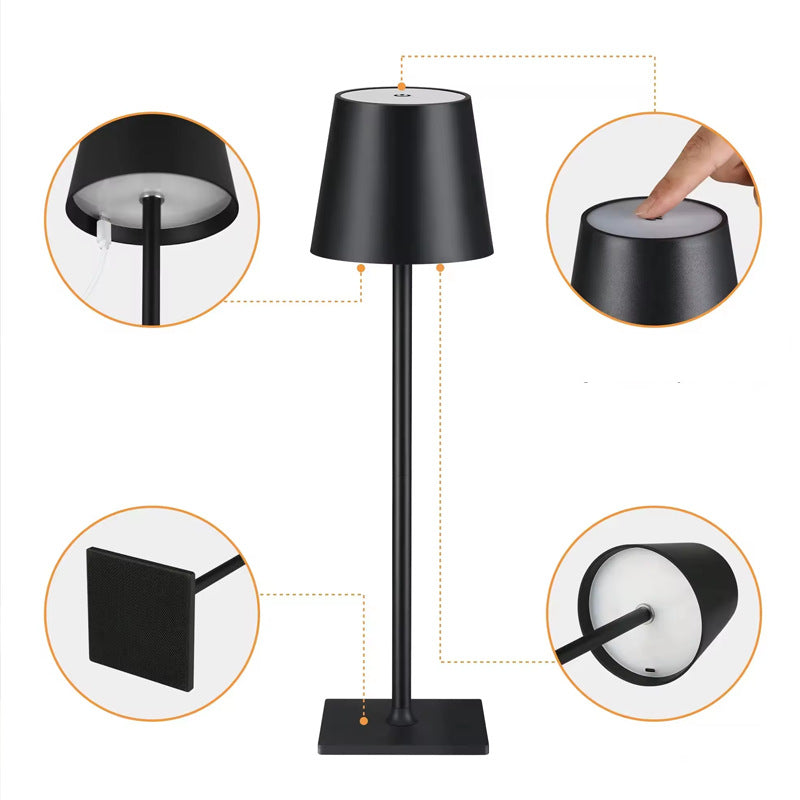 Draadloze LED-tafellamp met accu – dimbaar en flexibel
