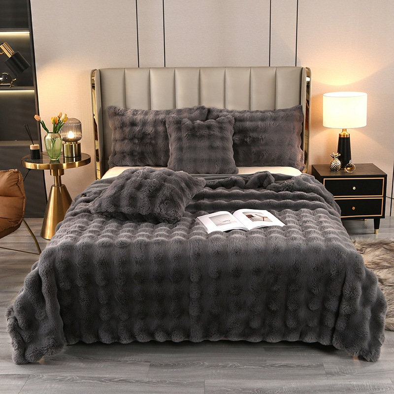 Extra dikke fluffy deken voor bank en bed – warm en zacht