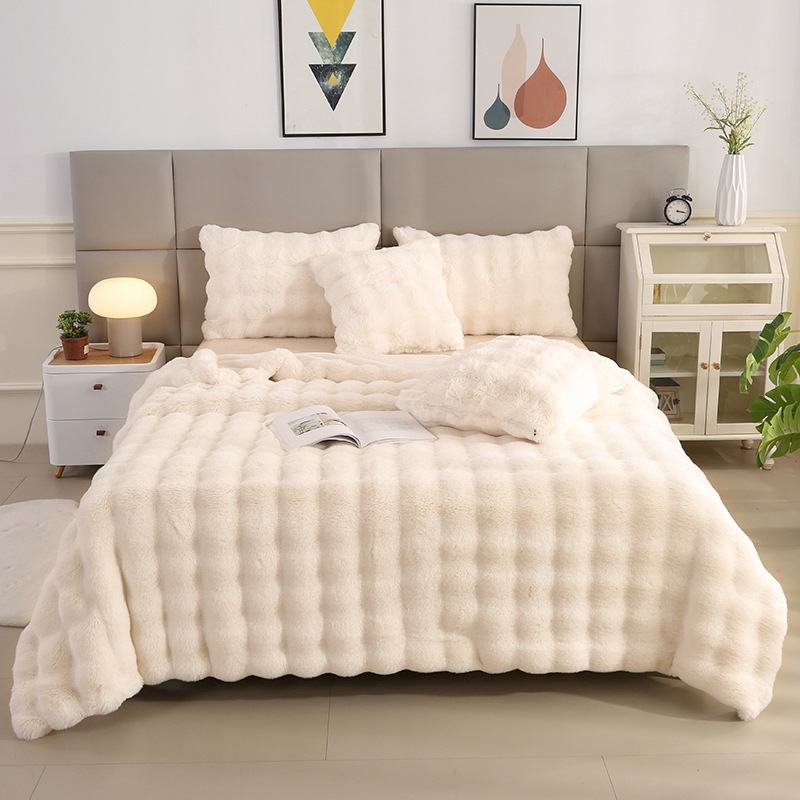 Extra dikke fluffy deken voor bank en bed – warm en zacht