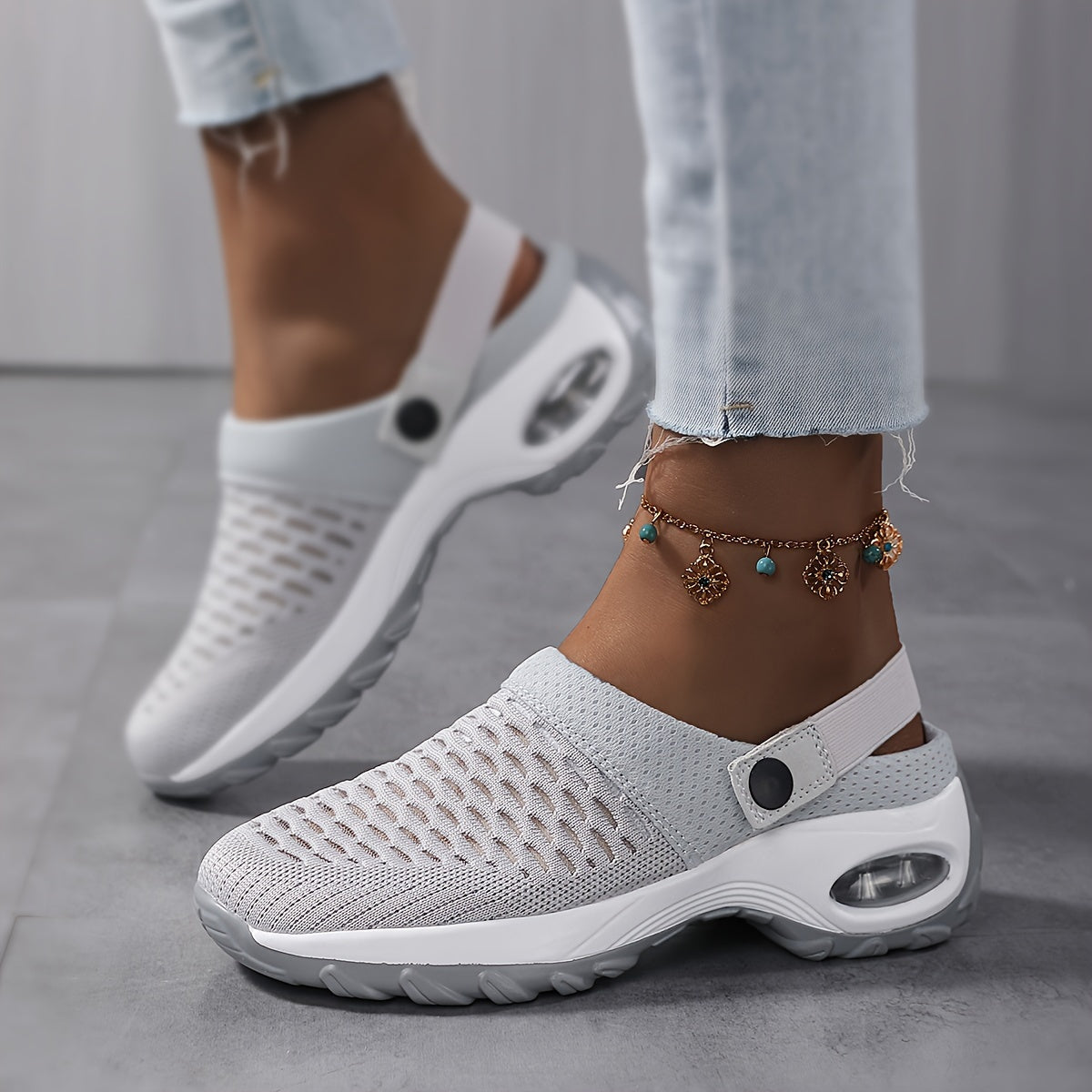 Orthopedische clogs dames – luchtkussendemping met mesh