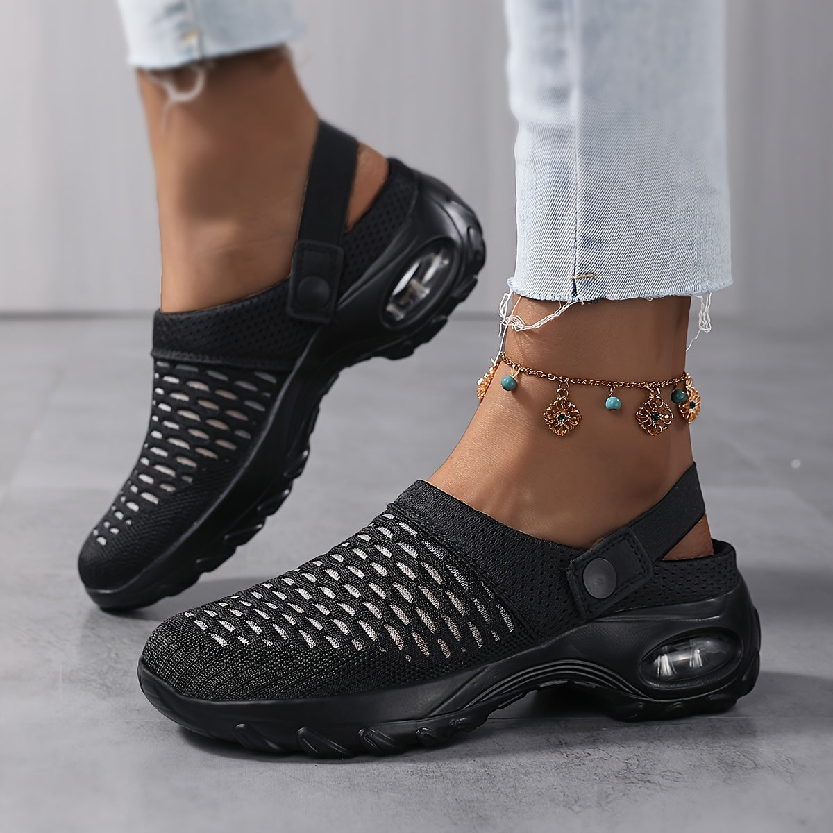 Orthopedische clogs dames – luchtkussendemping met mesh