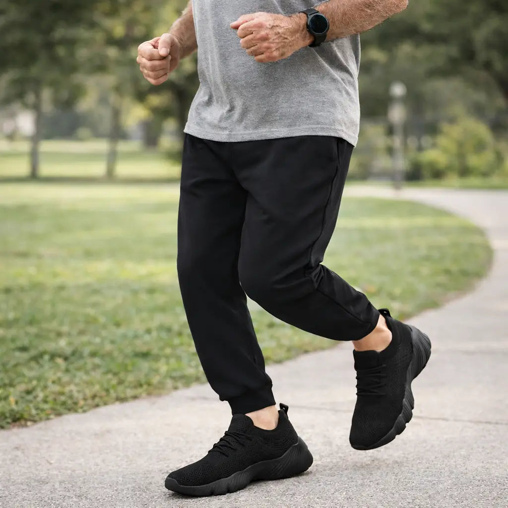 Orthopedische sneakers met brede teendoos en gelkussen