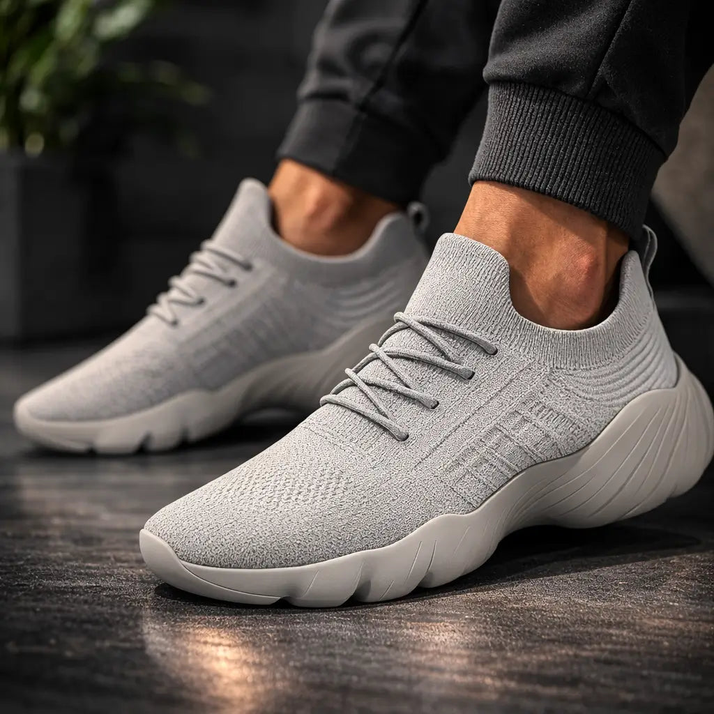 Orthopedische sneakers met brede teendoos en gelkussen