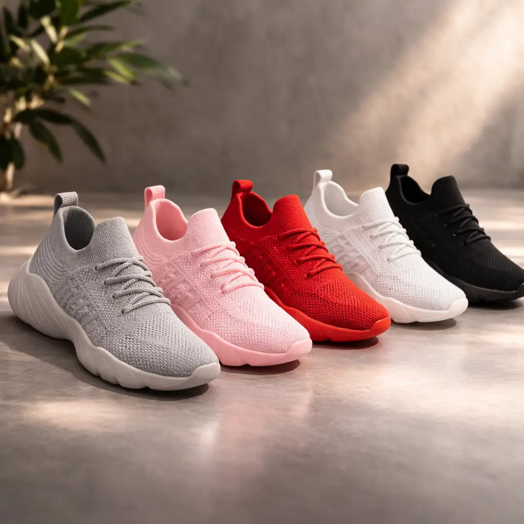 Orthopedische sneakers met brede teendoos en gelkussen