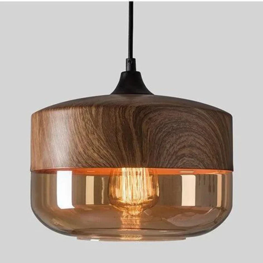 Scandinavisch design glas & metaal met houtlook