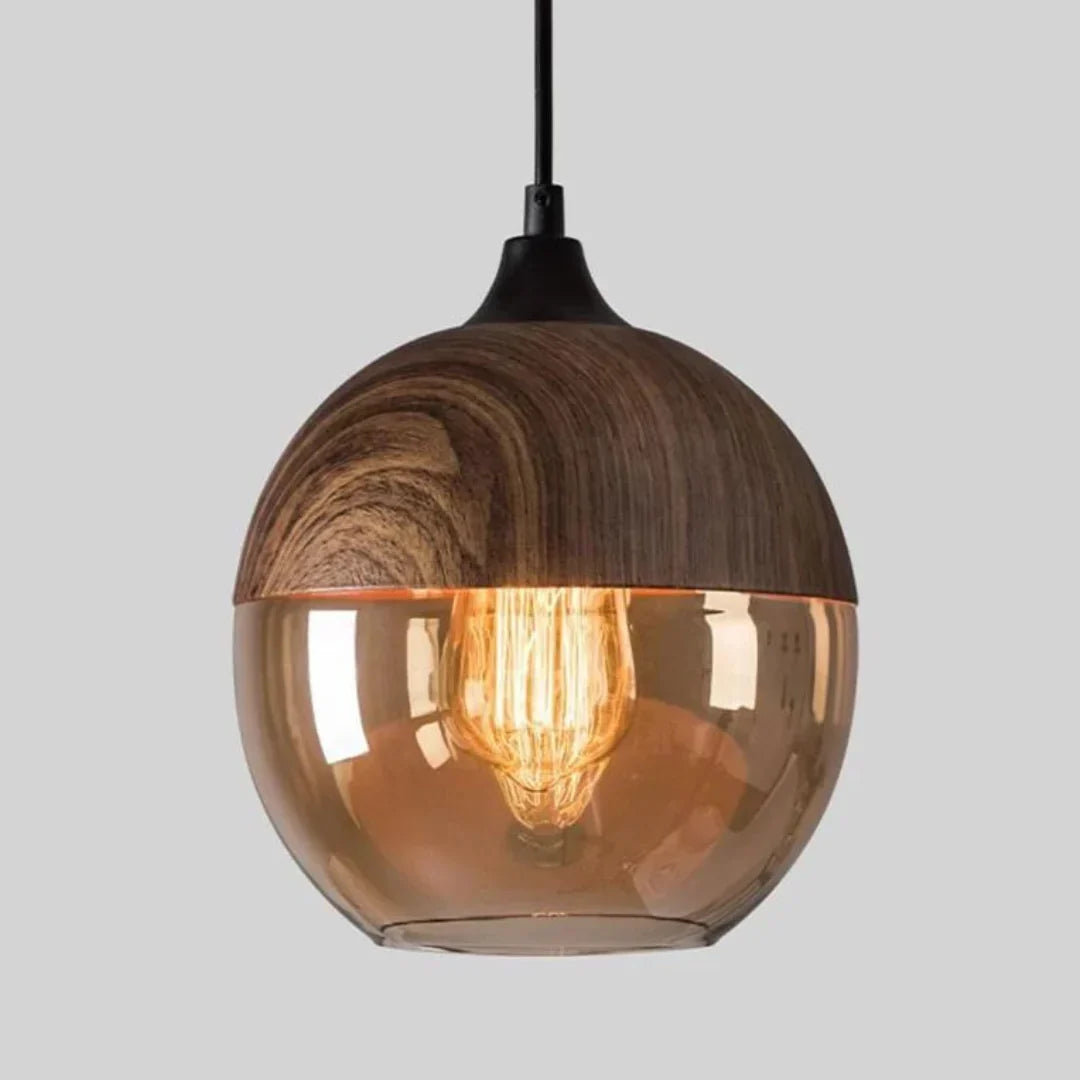 Scandinavisch design glas & metaal met houtlook