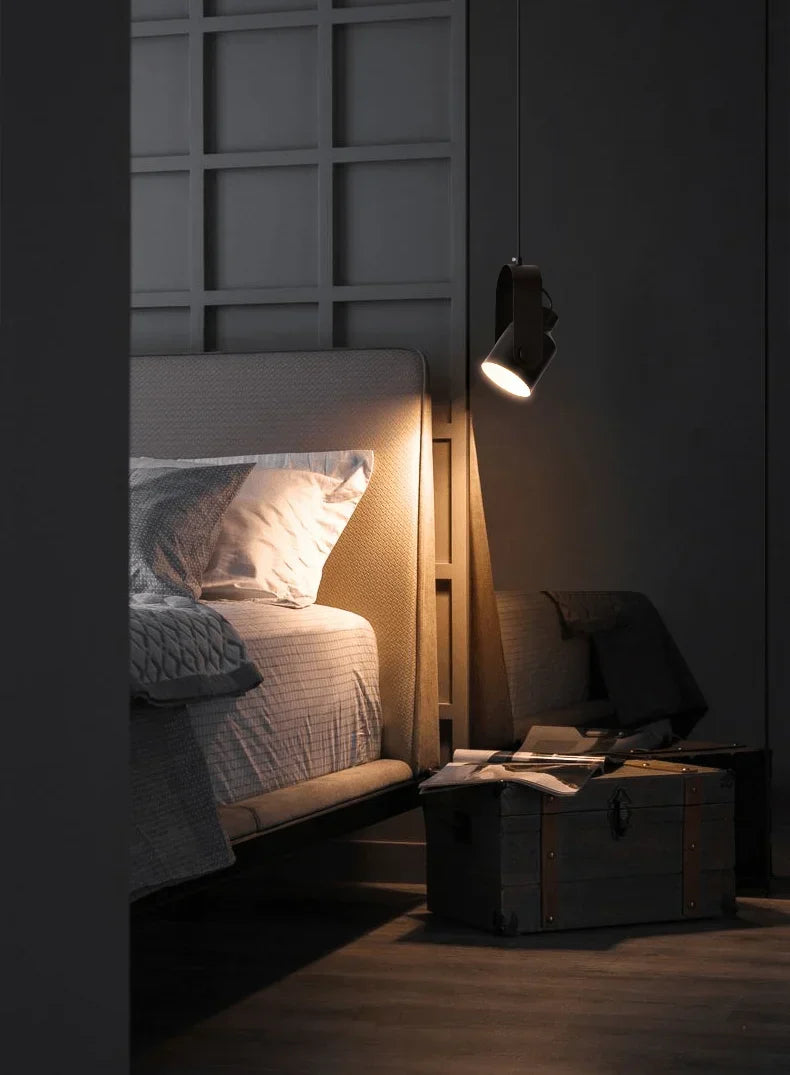 Hanglamp met houtlook – Scandinavische spot voor gerichte verlichting