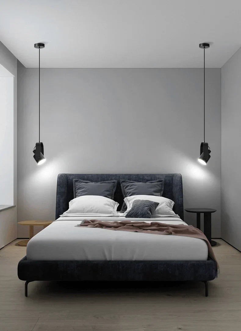 Hanglamp met houtlook – Scandinavische spot voor gerichte verlichting