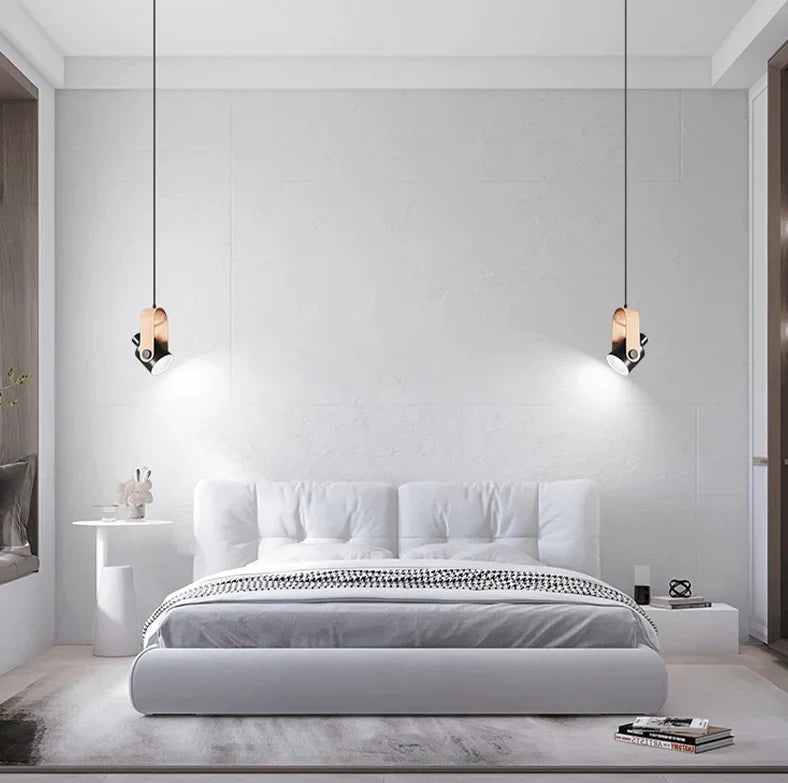 Hanglamp met houtlook – Scandinavische spot voor gerichte verlichting